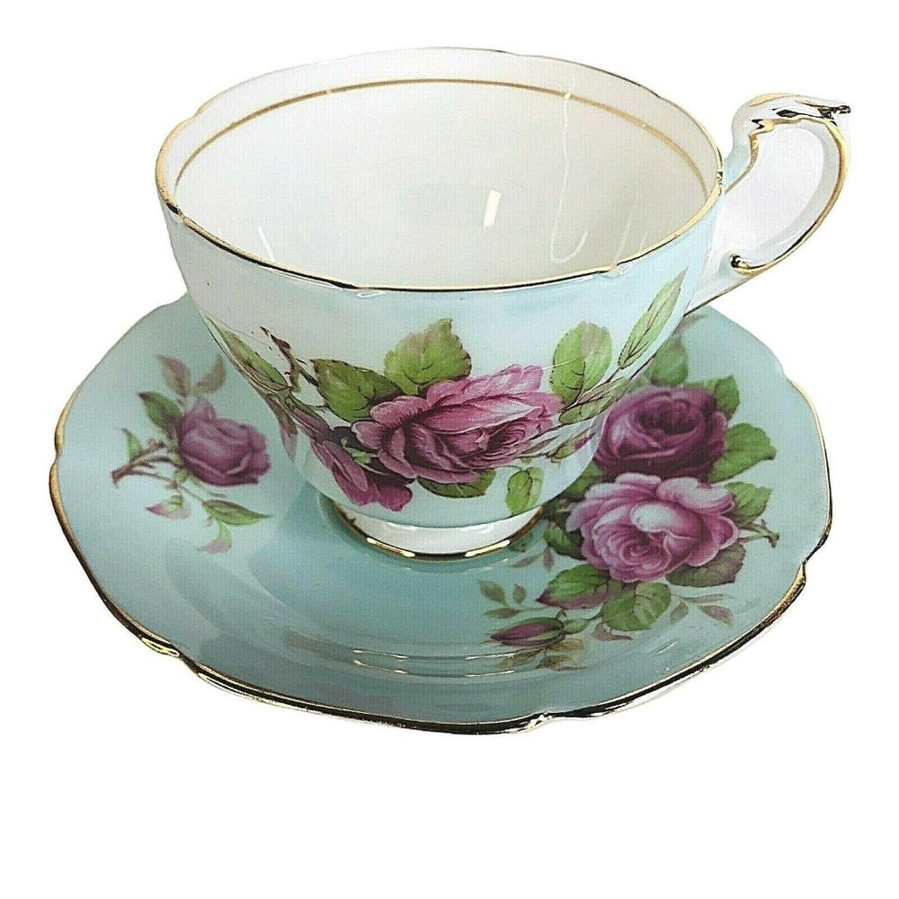 Paragon Tea Cup & Saucer Bone China‎ Cabbage Rose